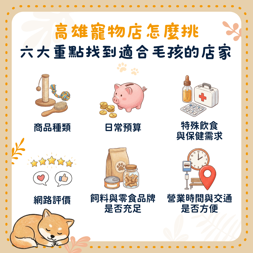 高雄寵物店怎麼挑